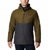 COLUMBIA MEN RIDGE GATES INTERCHANGE JACKET SHARK TWILL OLIVE GREEN SLUB