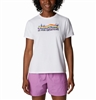 COLUMBIA WOMEN SUN TREK SS GRAPHIC TEE WHITE ALL FOR PRIDE