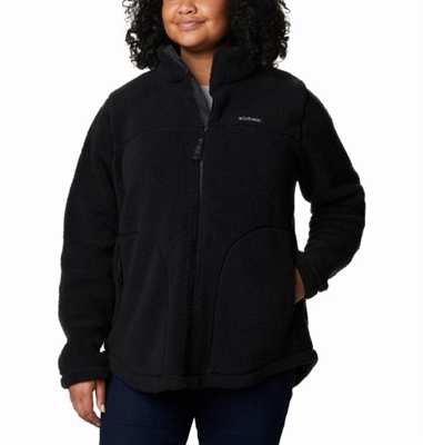 COLUMBIA WOMEN WEST BEND FULL ZIP JACKET BLACK - PLUS SIZE