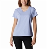 COLUMBIA WOMEN SUN TREK SS TEE SERENITY HEATHER