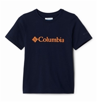 COLUMBIA YOUTH BASIN RIDGE SS GRAPHIC TEE COLLEGIATE NAVY CSC BRANDED