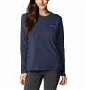 COLUMBIA WOMEN SUN TREK LS TEE NOCTURNAL