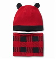 COLUMBIA YOUTH SNOW MORE II SET MOUNTAIN RED CHECK