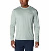 COLUMBIA MEN ALPINE CHILL ZERO LONG SLEEVE NIAGARA HEATHER