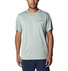 COLUMBIA MEN ALPINE CHILL ZERO SHORT SLEEVE NIAGARA HEATHER