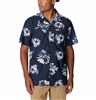 COLUMBIA MEN PINE CANYON SHORT SLEEVE COLLEGIATE NAVY