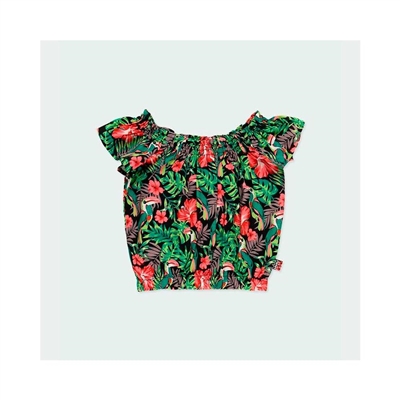 MMD GIRLS BLOUSE PRINTED FLORAL