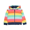 MMD GIRLS 5 FLEECE JACKET STRIPED