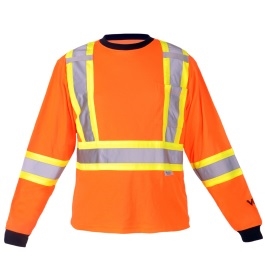 Viking Safety Cotton Lined Long Sleeve Shirt orange