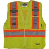 Viking Safety Vest 5pt tear away yellow