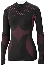 BAFFIN WOMEN BASE LAYER TOP BLACK PINK