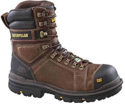 CAT MEN'S HAULER 8" COMPOSITE TOE WORK BOOT OAK