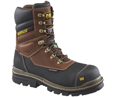 CAT MEN'S THERMOSTATIC ICE+ WATERPROOF TX CSA COMPOSITE TOE WORK BOOT BLACK