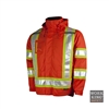 TOUGH DUCK LINED 5-IN-1 SAFETY JACKET ORANGE