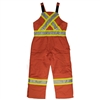 Tough Duck Safety Overall insulated cotton duck orange