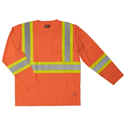 Work King Long Sleeve Safety Shirt orange