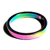 156-01 4mm SIZE 11 HEMATITE RING IN RAINBOW