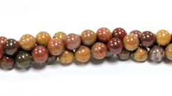 RB576-06mm STONE BEADS IN MONGOLIAN