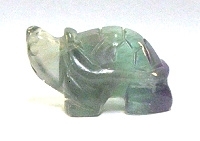 A11-11  38mm STONE  TURTLE IN FLUORITE