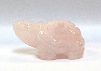 A11-17  38mm STONE TURTLE IN ROSE QUARTZ