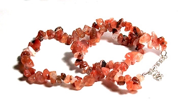 A123-07 STONE CHIP NECKLACE IN CARN ELIAN