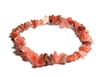 A124-07 STONE CHIP BRACELET IN CARNELIAN