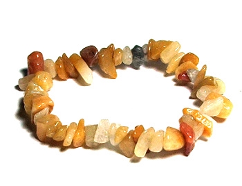 A124-25 STONE CHIP BRACELET IN IMPERIAL JADE