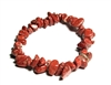 A124-33 STONE CHIP BRACELET IN RED JASPER