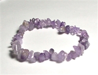 A124-35 STONE CHIP BRACELET IN AMETHYST