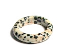 A128-05 SIZE 08 STONE RING IN DALMATIAN