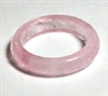 A128-02 SIZE 10 STONE RING IN ROSE QUARTS