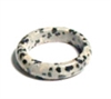 A128-05 SIZE 10 STONE RING IN DALMATIAN