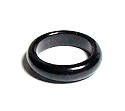 A128-06 SIZE 07 STONE RING IN ONYX