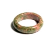 A128-07 SIZE 07 STONE RING IN UNAKITE
