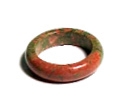 A128-07 SIZE 08 STONE RING IN UNAKITE