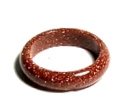 A128-08 SIZE 10 STONE RING IN GOLDSTONE