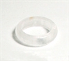 A128-13 SIZE 07 STONE RING IN CLEAR QUARTZ