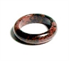 A128-16 SIZE 08 STONE RING IN MAHOGANY