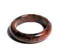 A128-16 SIZE 09 STONE RING IN MAHOGANY