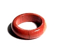 A128-17 SIZE 07 STONE RING IN RED JASPER