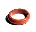 A128-17 SIZE 08 STONE RING IN RED JASPER