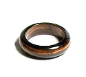 A128-24 SIZE 07 STONE RING IN TIGER EYE