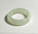 A128-28 SIZE 08 STONE RING IN NEW JADE