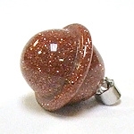 A14-01 STONE SATURN PENDANT IN GOLDSTONE