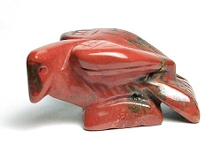 A141-09 STONE EAGLE IN RED JASPER