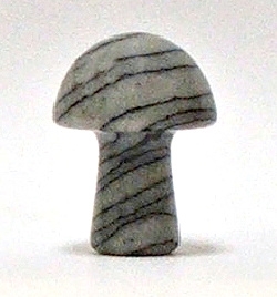 A2-14  STONE MUSHROON IN BLACK PICASSO--20*15*10