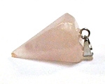 A20-01 STONE PENDULUM PENDANT IN ROSE QUARTZ