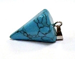 A20-08 STONE PENDULUM PENDANT IN ARTIFICAL TURQUOISE