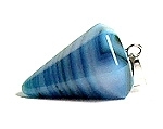 A20-09 STONE PENDULUM PENDANT IN BLUE AGATE