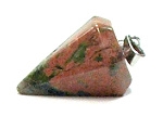 A20-18 STONE PENDULUM PENDANT IN UNAKITE